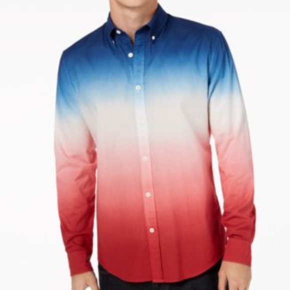 Tommy Hilfiger Other - NWOT Men's Tommy Hilfiger Shay Ombre Dyed Shirt